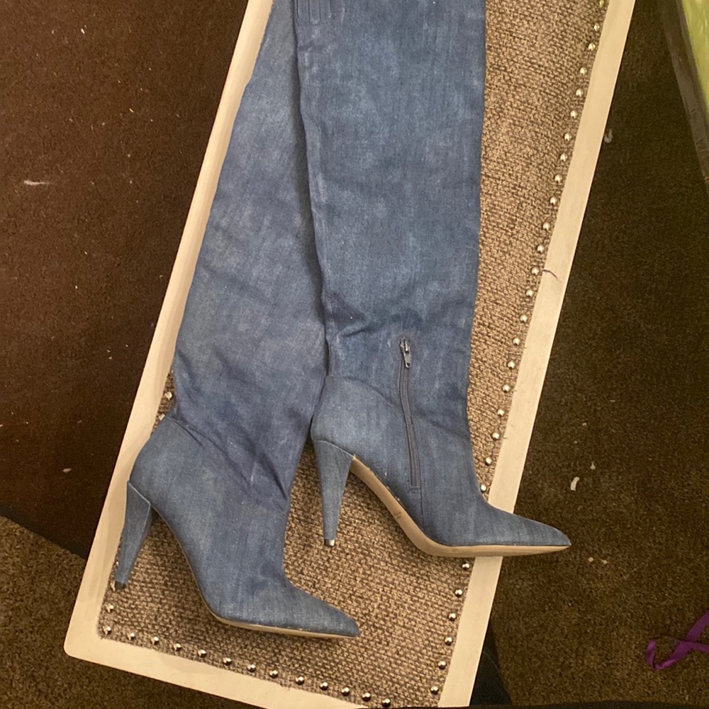 Guess denim boots Sz 7.5